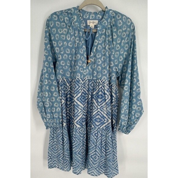 Jessica Simpson Long Sleeve Boho Dress‎ Size Medium - Picture 1 of 8